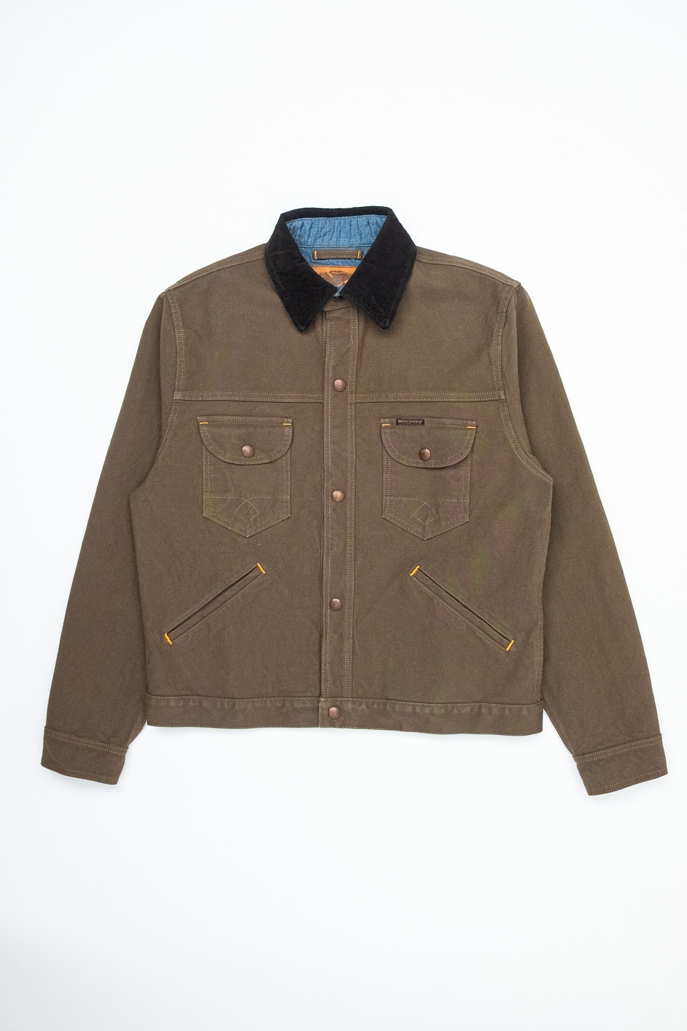 Indigofera - Fargo Quarter Smithson Canvas Dark Olive - 2
