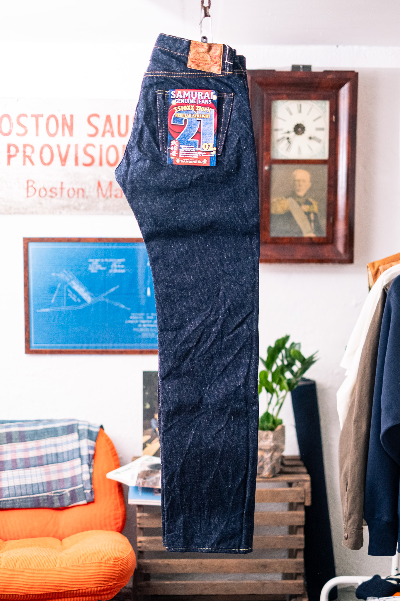Tokyo samurai バスパン　M Samurai - S510XXozii 21oz ”Cho-Kiwami” Regular Straight Jeans