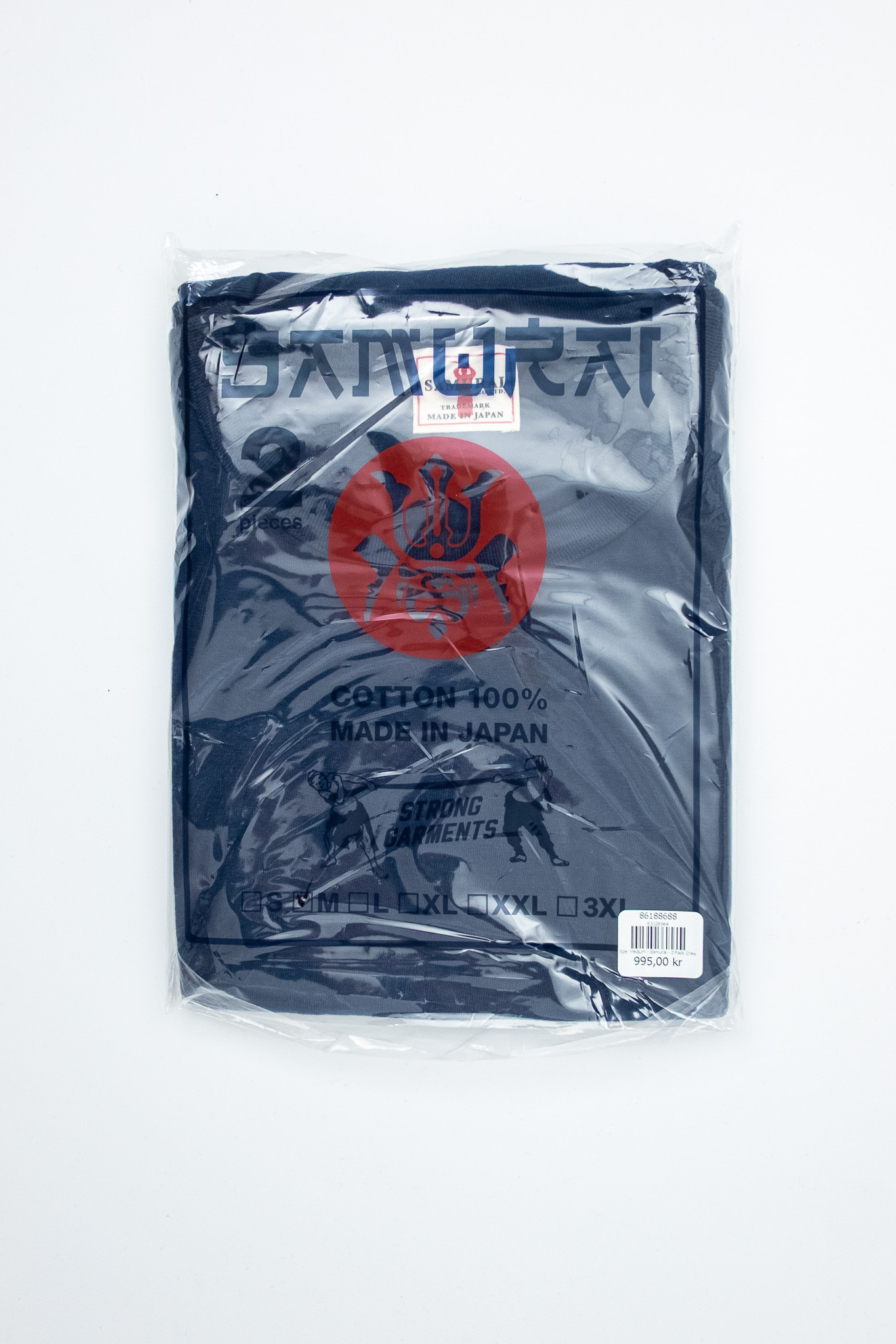 Samurai - 2 Pack Crew S/S T-Shirt Navy - 6