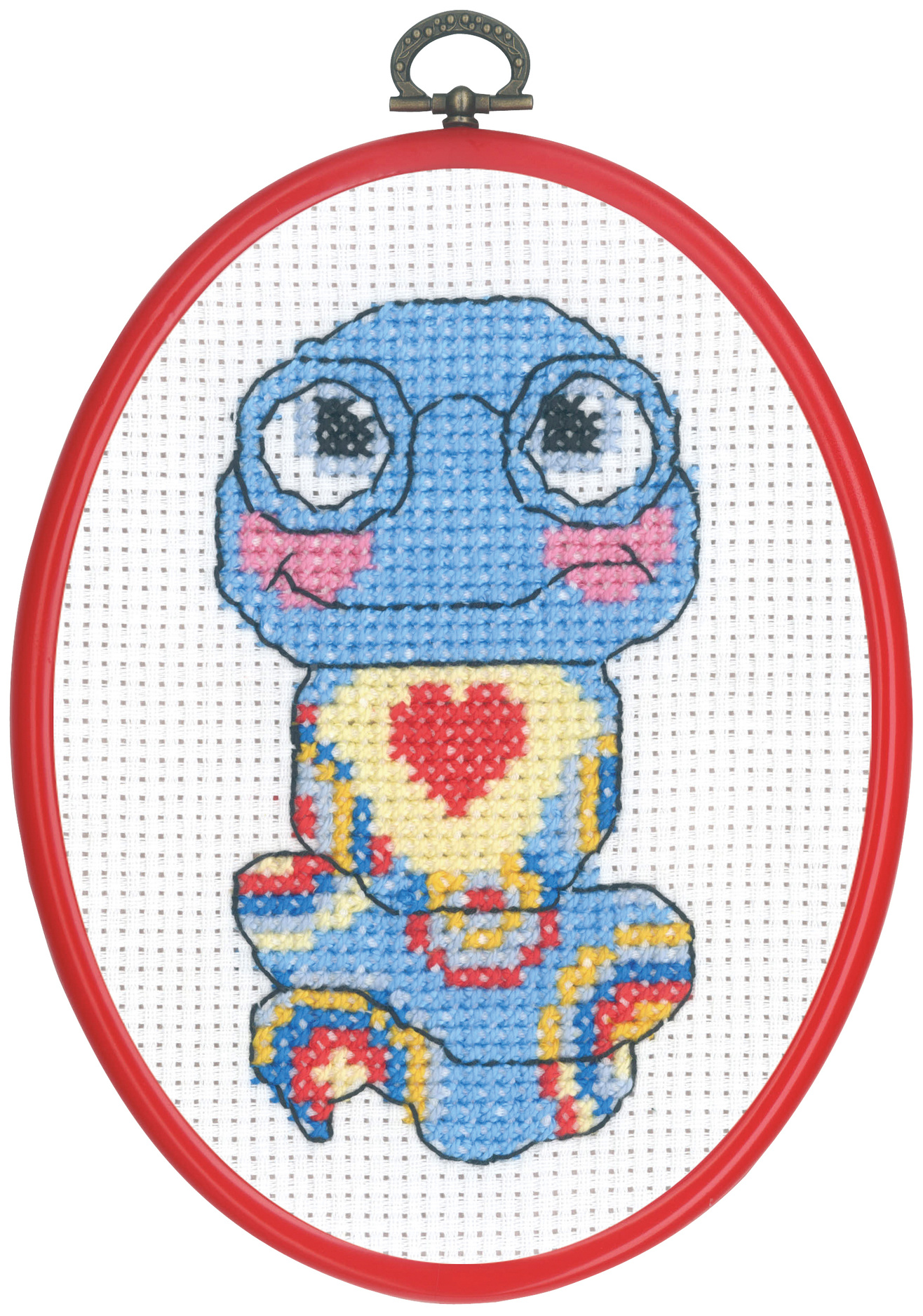My first kit 13 x 18 - Orm med hjärta Aida 3,2