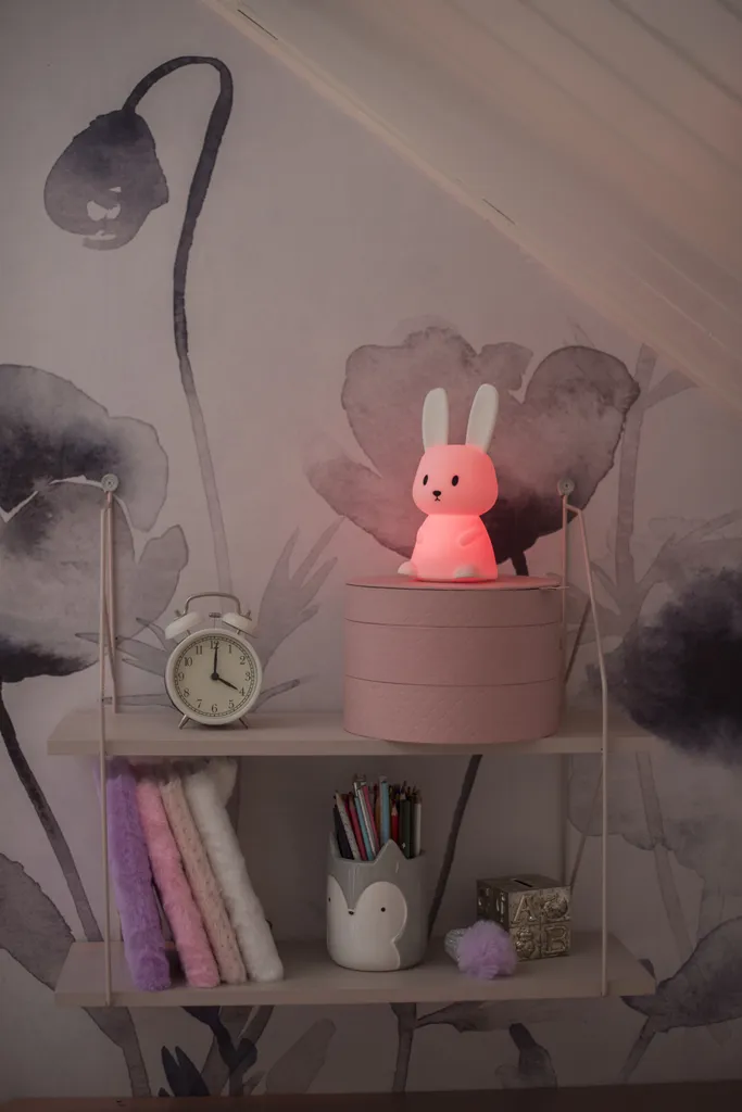 Nattlampa LED Functional Kanin - Timer, Multifärg - 9