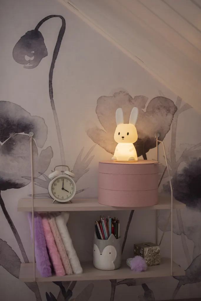 Nattlampa LED Functional Kanin - Timer, Multifärg - 8