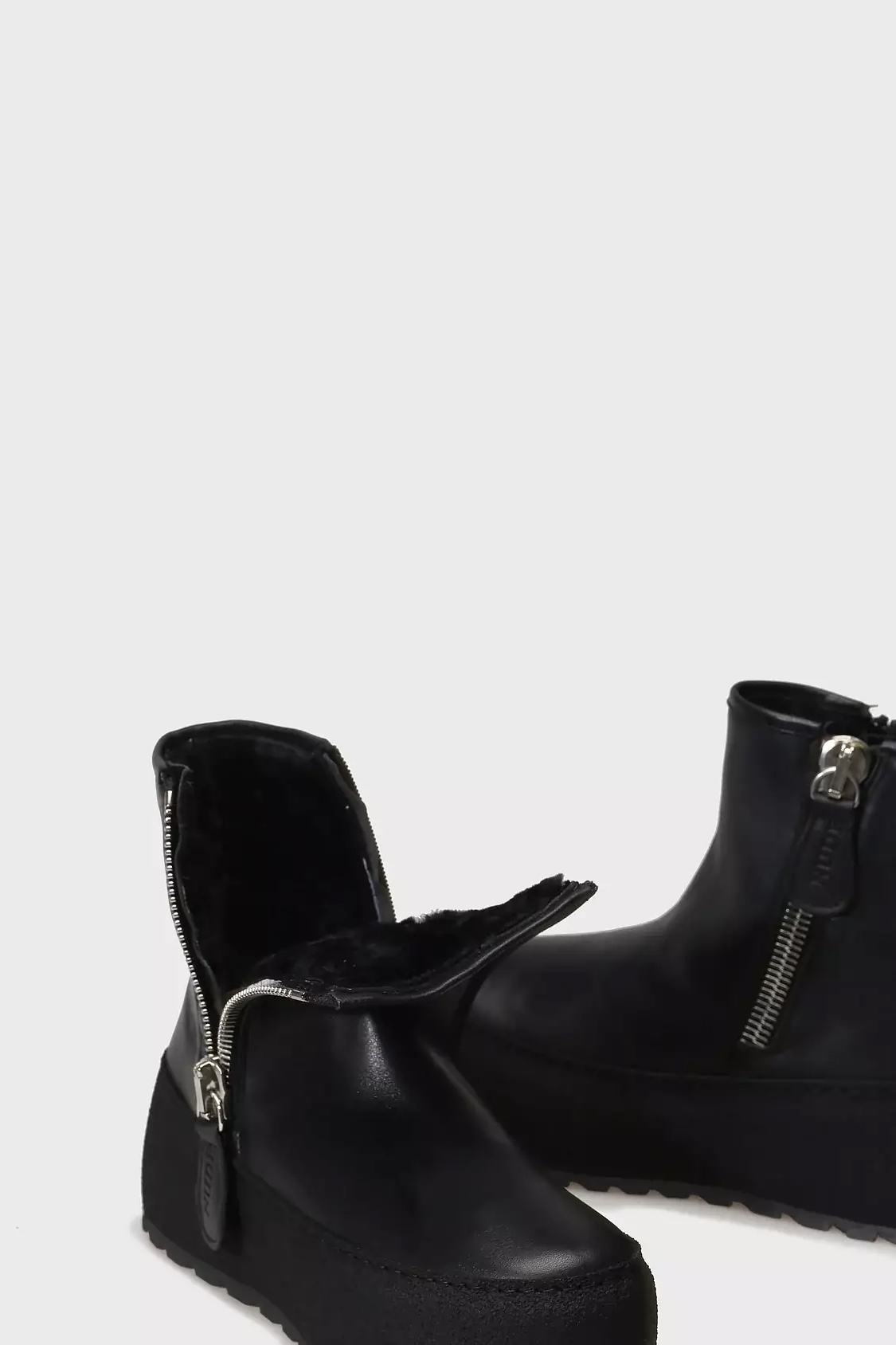 Nude Of Scandinavia  - Winter Nero Boots In Kips Leather  Black Sole - 3