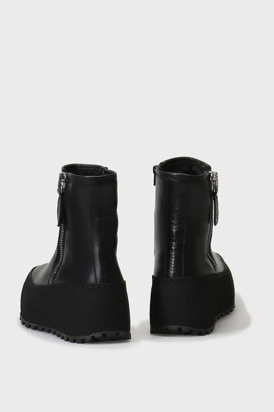 Nude Of Scandinavia  - Winter Nero Boots In Kips Leather  Black Sole - 2