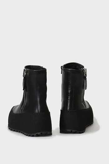 Nude Of Scandinavia  - Winter Nero Boots In Kips Leather  Black Sole