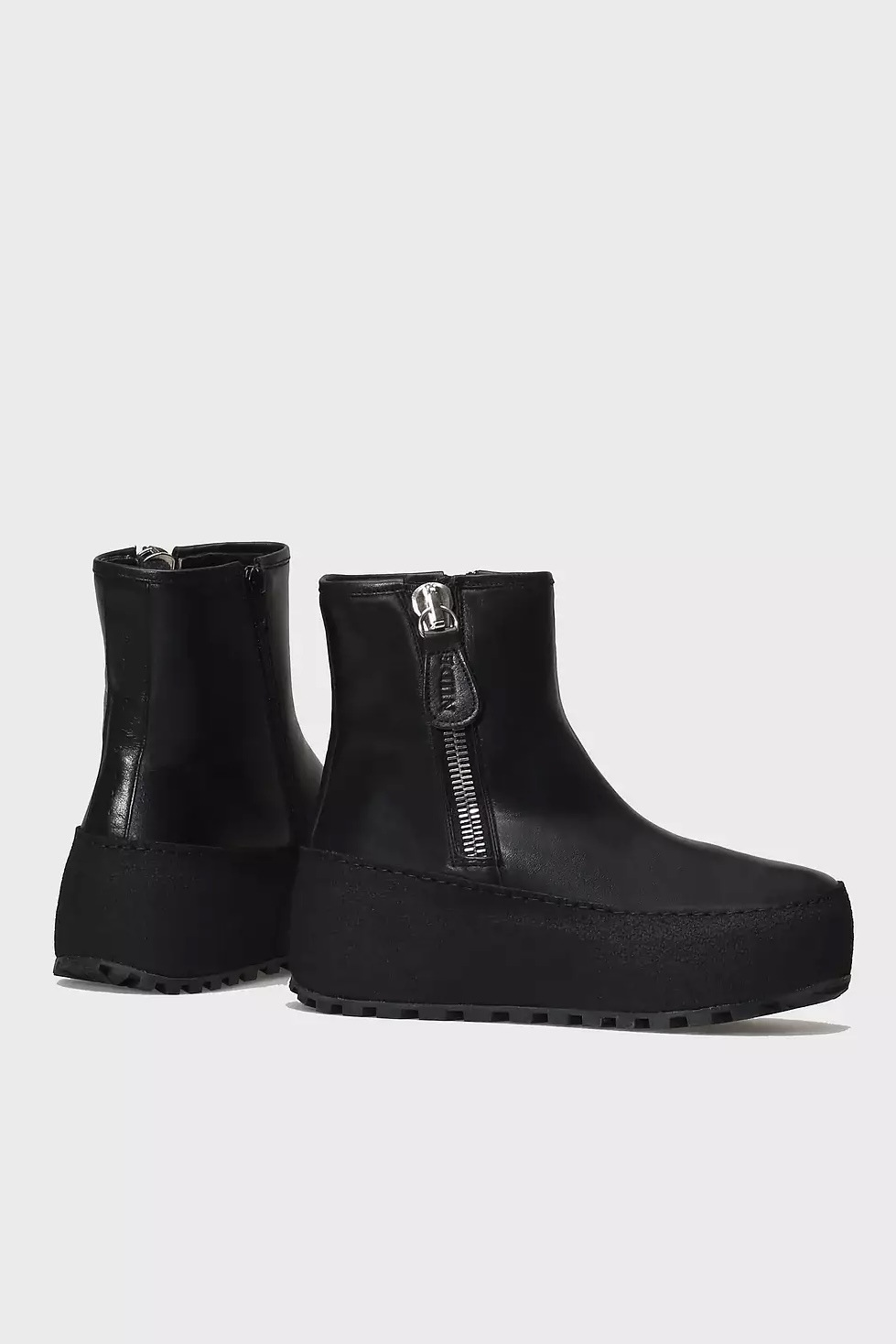 Nude Of Scandinavia  - Winter Nero Boots In Kips Leather  Black Sole