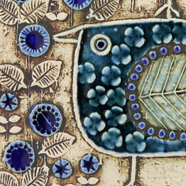Lisa Larson (Unik 1961) Beautiful Birds Wall Plaque <Studio Production> (2)