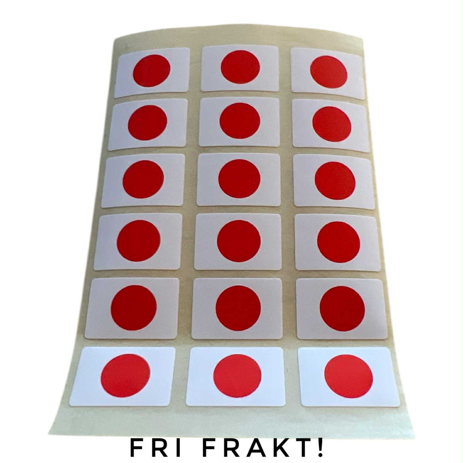 Små klisterflaggor på ark - Japan 