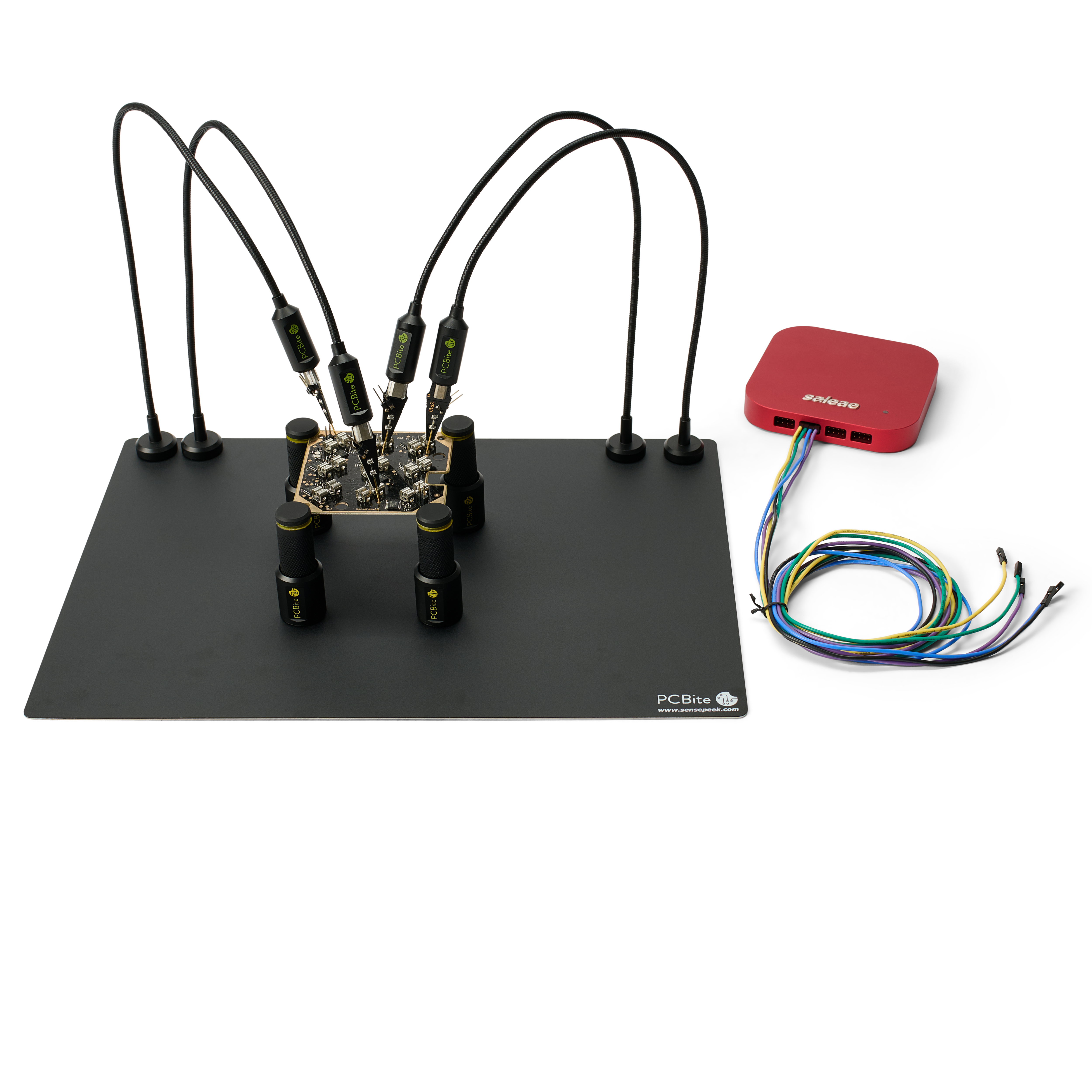 PCBite kit with 4x SP10 probes and test wires - 4