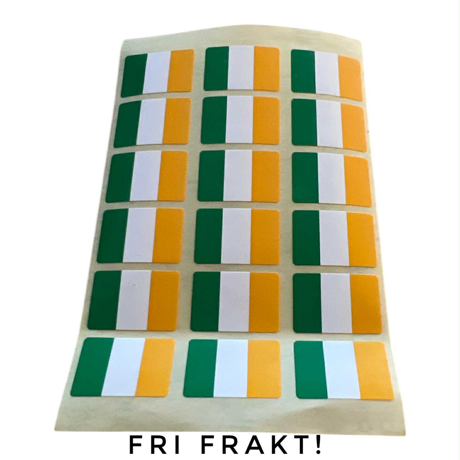 Små klisterflaggor på ark - Irland 