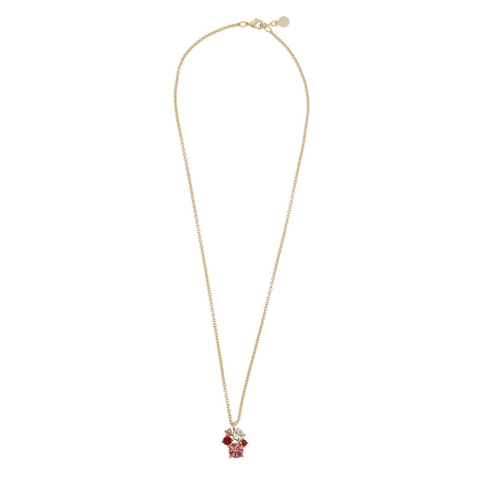 Snö Of Sweden Noctelle Pendant Neck 45cm Golden/ Mix Pink And Red