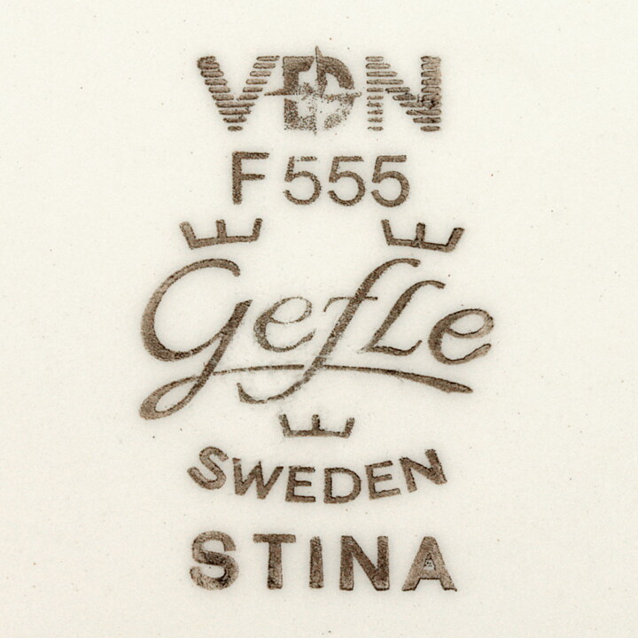 Helmer Ringström (Stina 1972) Coffee Cup with Orange/Yellow Decor 9 cm  [Sample Images] 