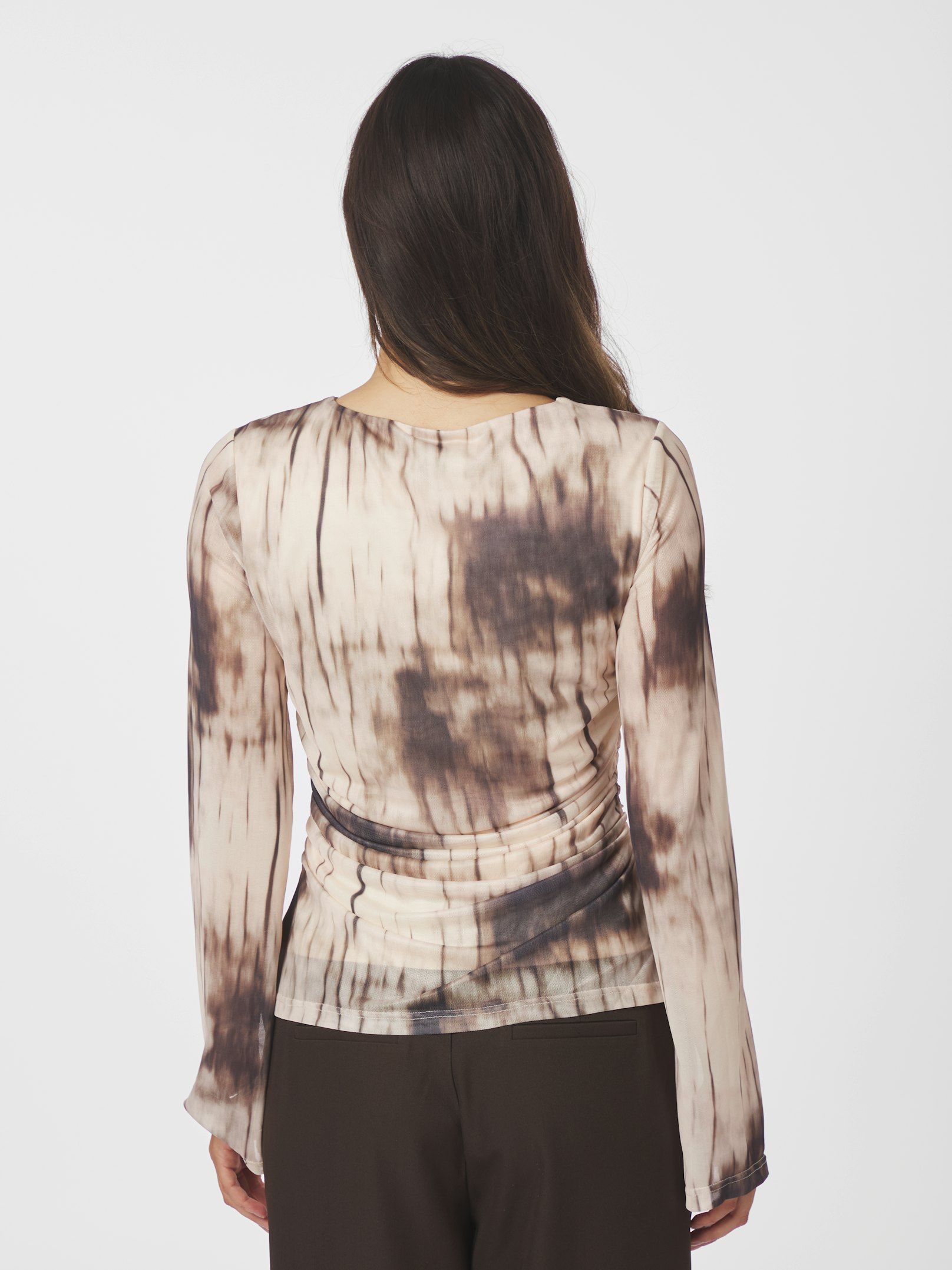 Neo Noir Lenida Faded Mesh Blouse - 5