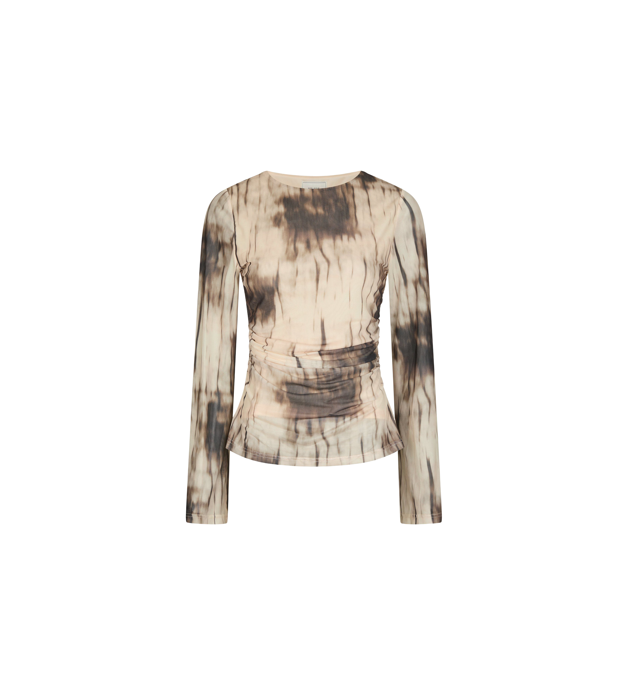 Neo Noir Lenida Faded Mesh Blouse