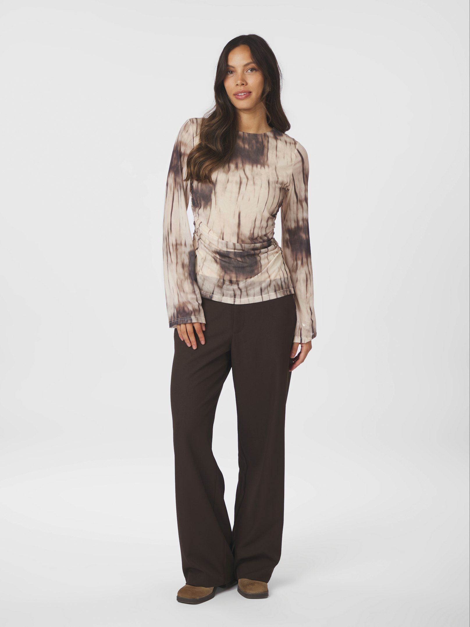 Neo Noir Lenida Faded Mesh Blouse - 7