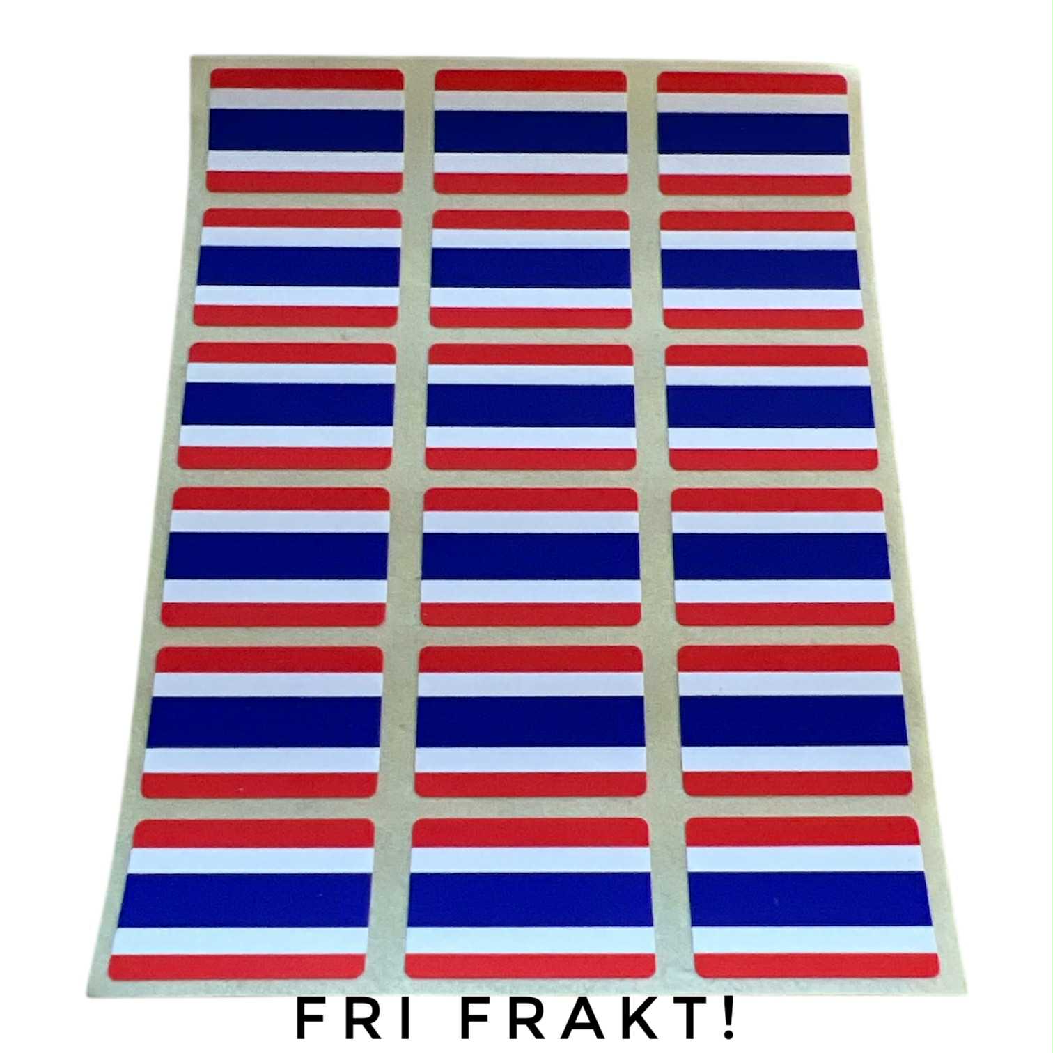 Små klisterflaggor på ark - Thailand