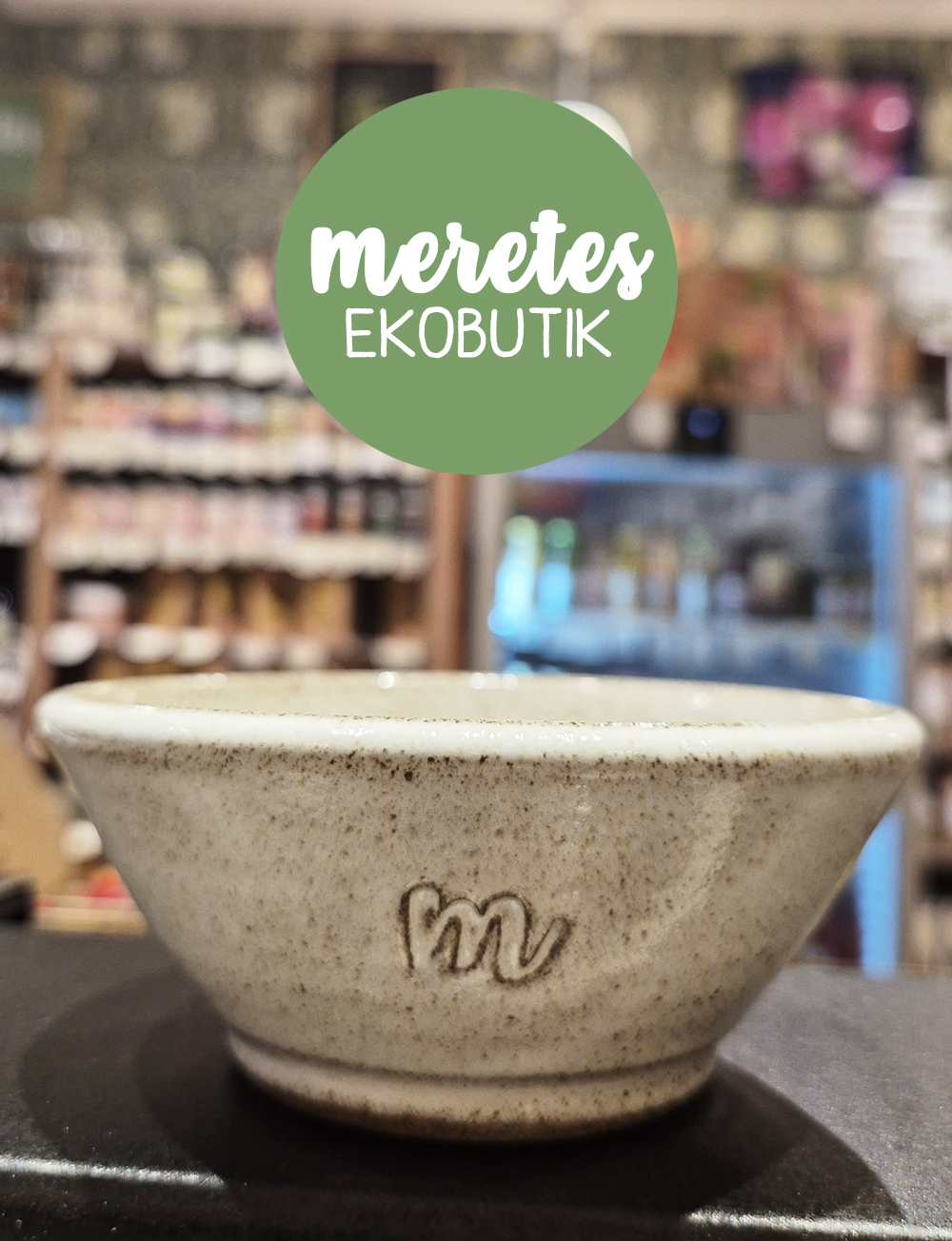 Meretes egna Skål i stengods - vit - handgjord  - 2