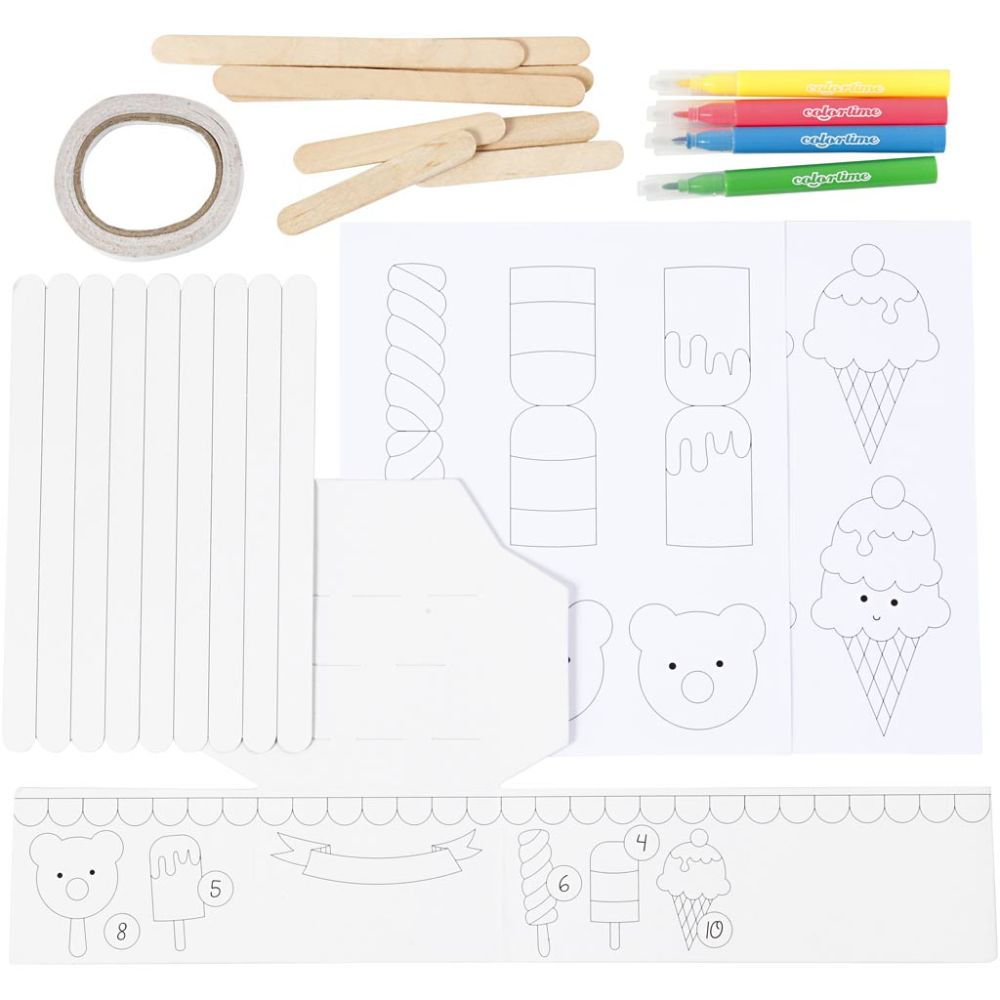 Mjölkkartong glasskiosk - Mini DIY Kit - 3