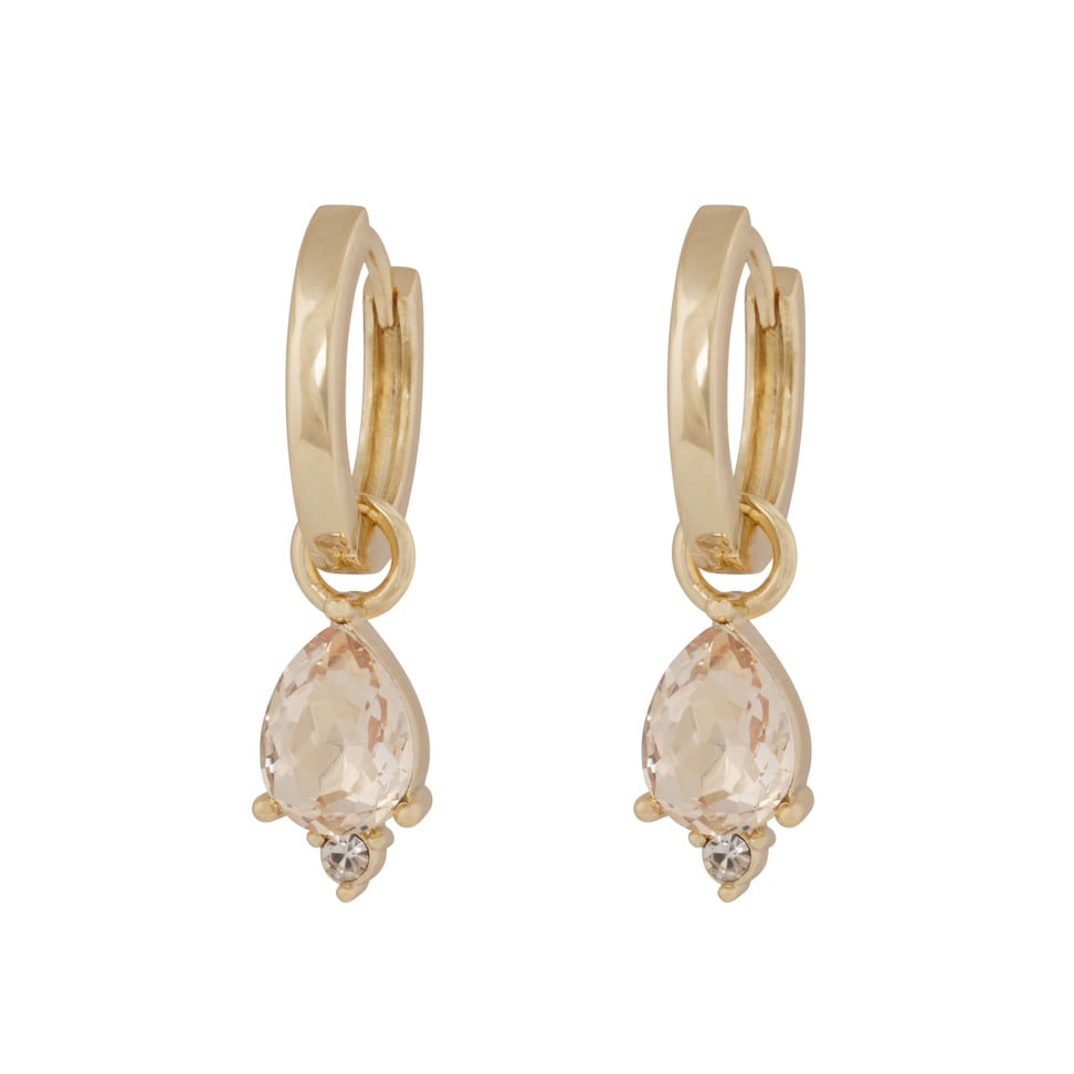 Snö Of Sweden Eira Navette Ring Ear Golden/Champagne