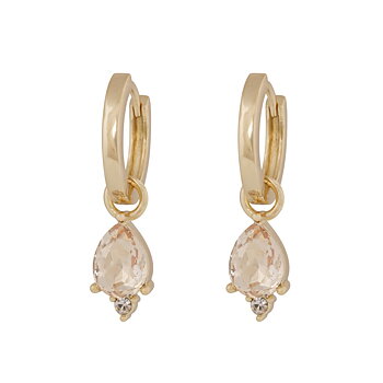 Snö Of Sweden Eira Navette Ring Ear Golden/Champagne