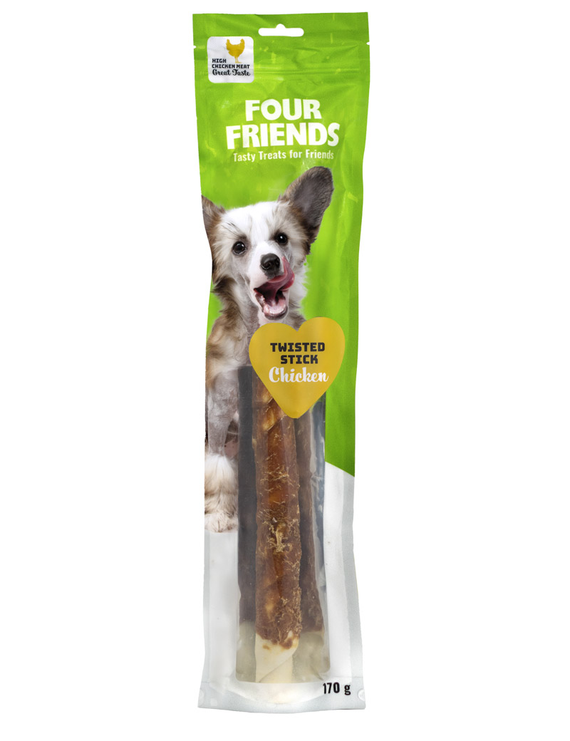 FourFriends Twisted Stick Chicken 40cm 1-pack OBS UTGÅTT BÄST FÖRE DATUM!