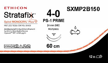 Stratafix Monocryl Plus 4-0, SXMP2B150,  2xPS-1 60 cm undyed