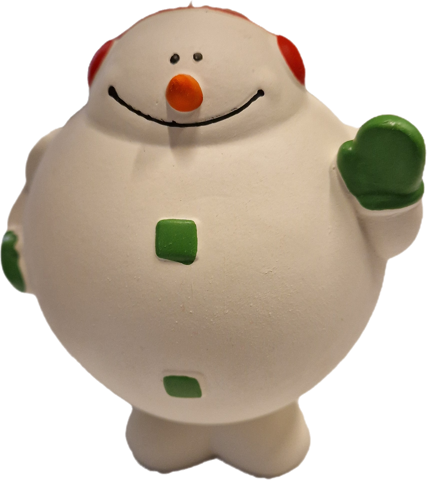 Jolly snowman latex pip, 11cm