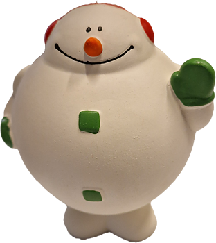 Jolly snowman latex pip, 11cm