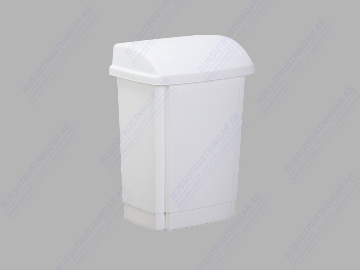 Papperskorg 15L Vit