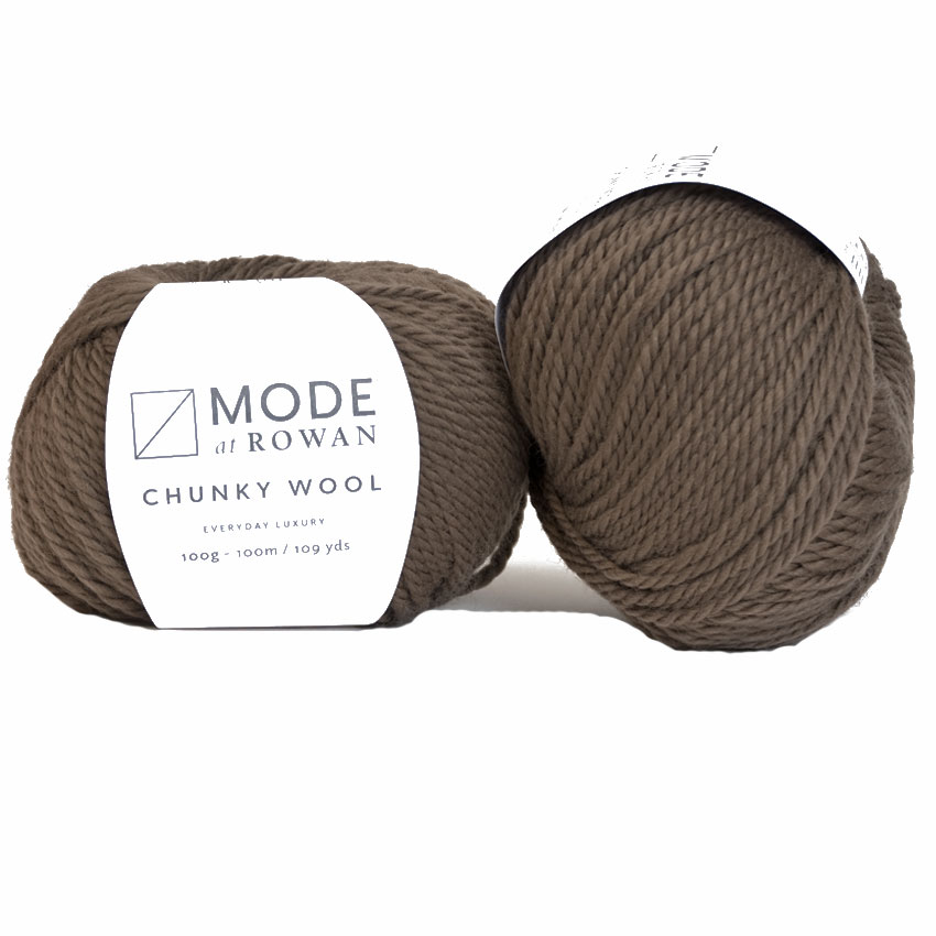Nystan i chunky wool i färgen mocha