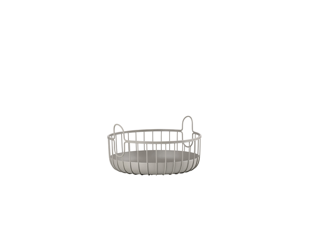 Zone Denmark Inu Korg Diameter 22 cm höjd 8 cm Taupe