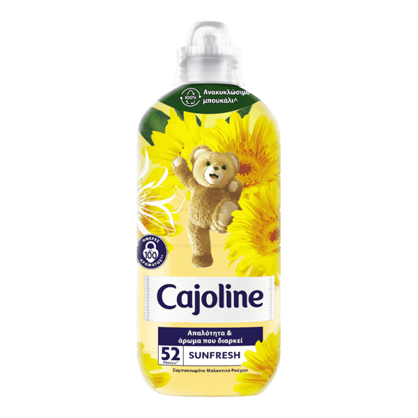cajoline intese care 52 wash, Concentrated fabric softener, 1096ml, Sunfresh