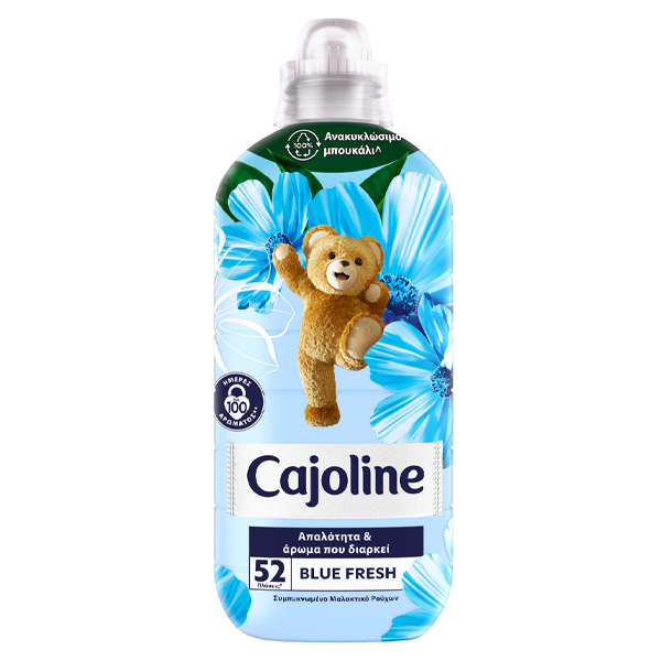 cajoline intese care 52 wash, Concentrated fabric softener, 1096ml, blue sky
