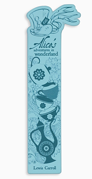 Steel Mill & Co UK : Lewis Carroll Alice's Adventures in Wonderland  - Bokmärke i vegan leather