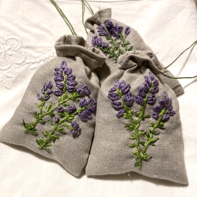 Lavender bags kit Nostalgic embroidery