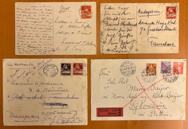 Schweiz brev och kort