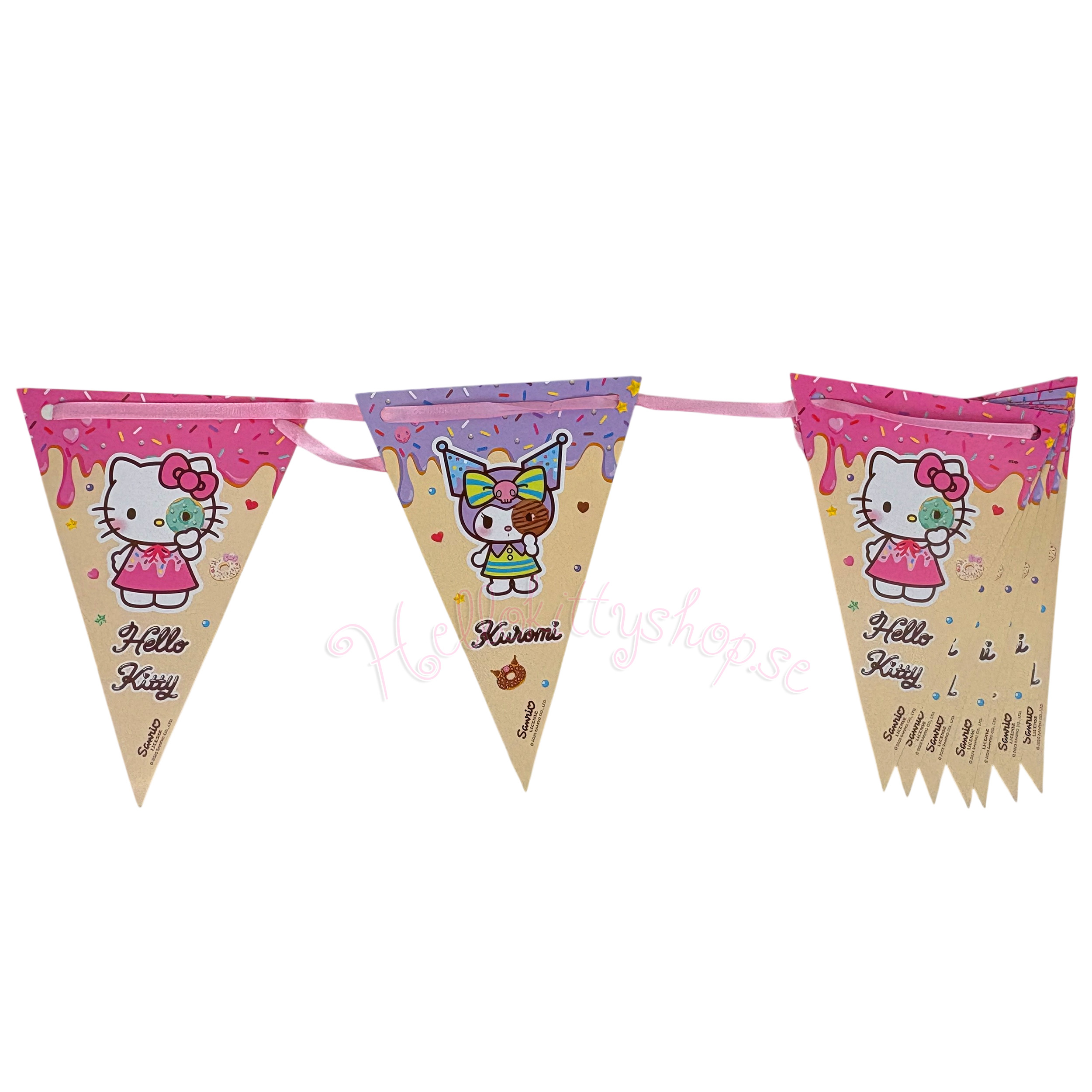 Hello Kitty & Kuromi Flagga Banderoll 2,3 meter - 2