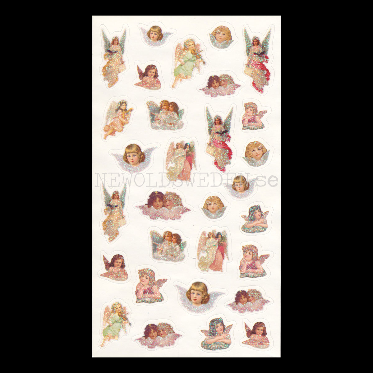 Stickers ÄNGLAR Glitterr 60 stycken - LO - 2