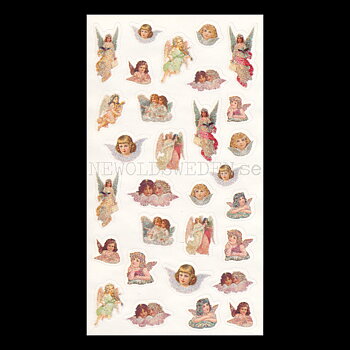 Stickers ÄNGLAR Glitterr 60 stycken - LO
