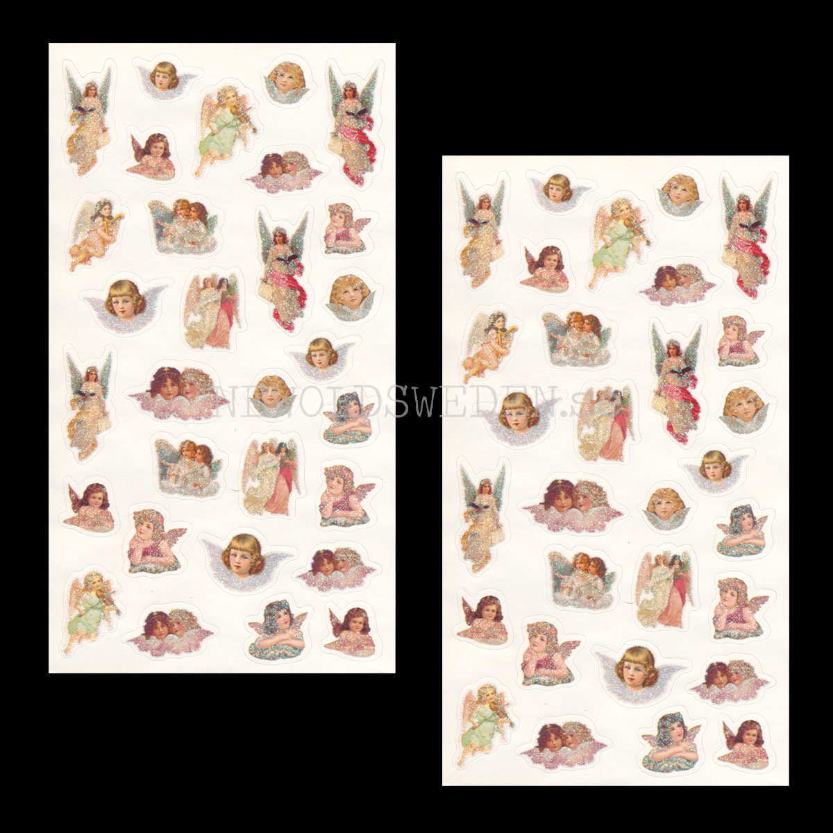 Stickers ÄNGLAR Glitterr 60 stycken - LO - 3