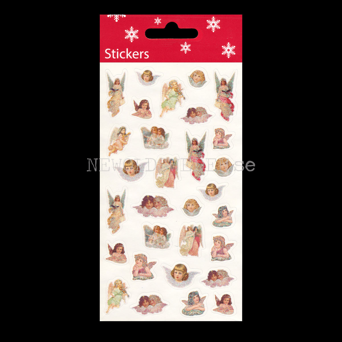 Stickers ÄNGLAR Glitterr 60 stycken - LO