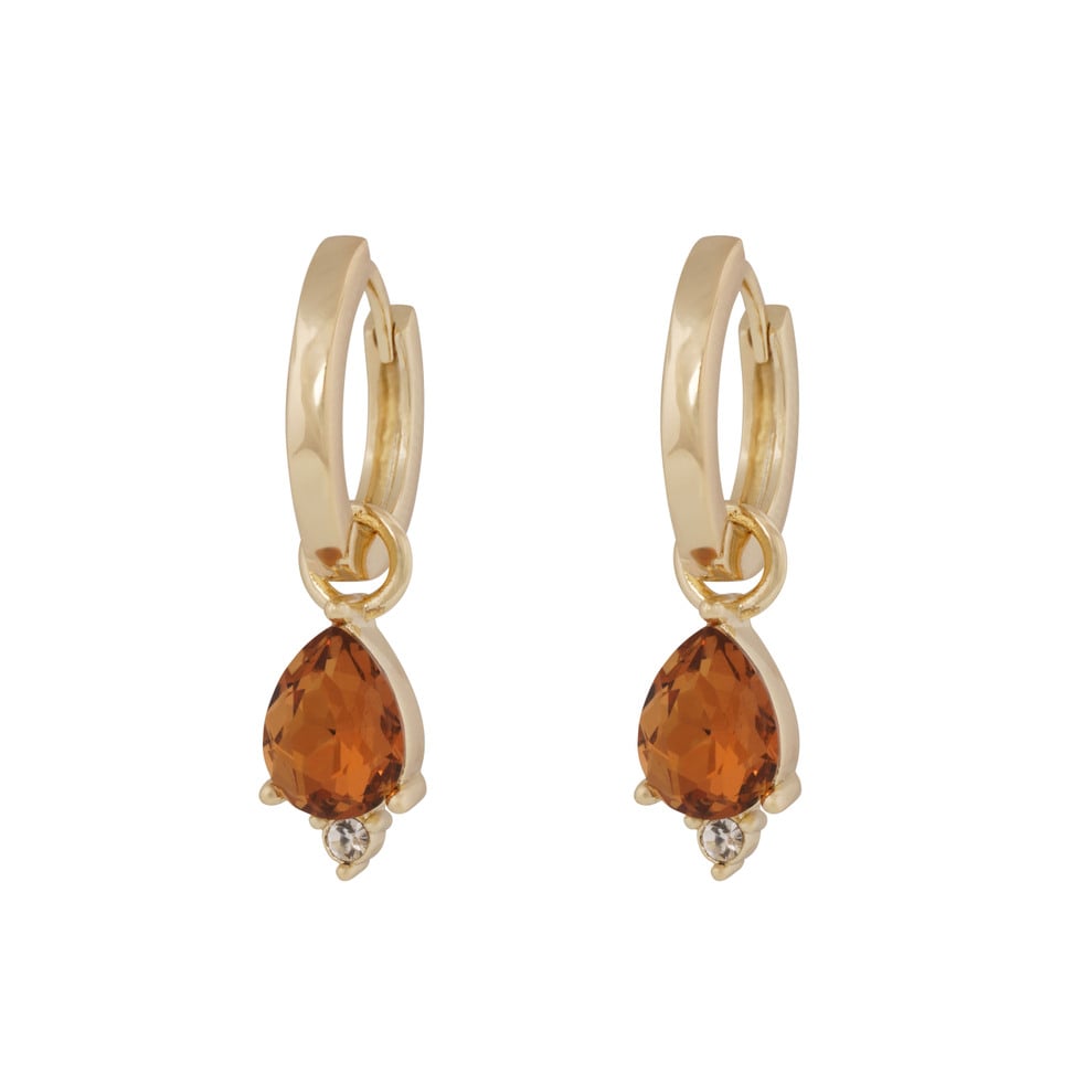 Snö Of Sweden Eira Navette Ring Ear Golden/Smokey
