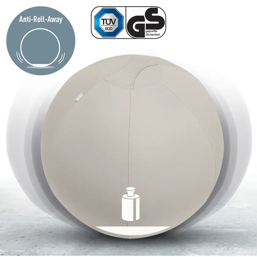 Sittboll Ergo m stopp Lgrå55cm - 2