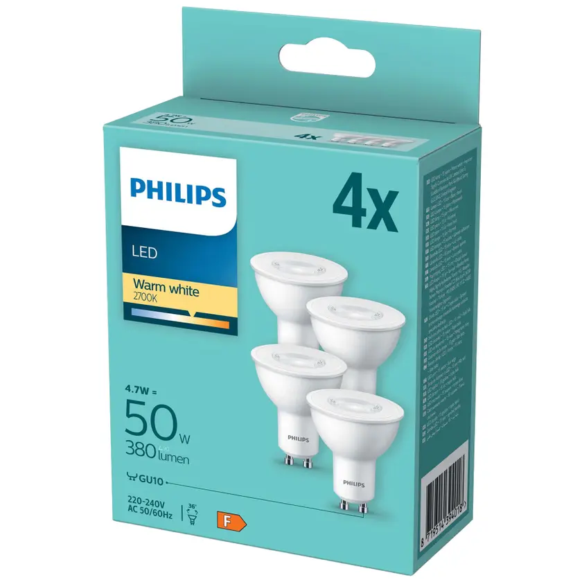 LED GU10 4,7W 4/fp Plast - 2