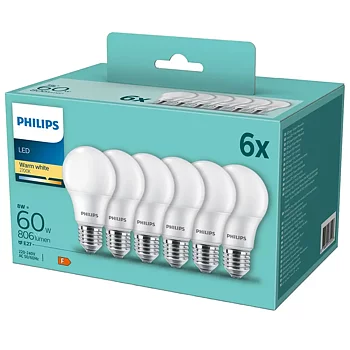 LED E27 Normal 806lm 6/fp Opal