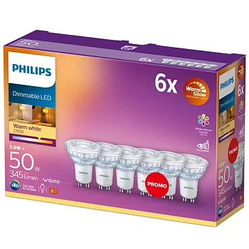 LED GU10 3,8W 36° dimbar 6/fp