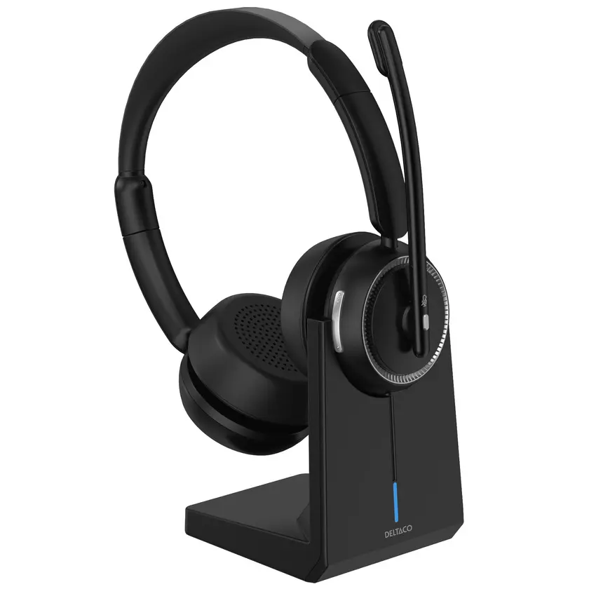 Headset trådlöst med stativ
