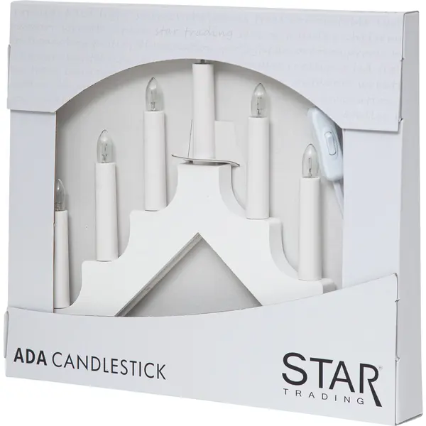 Ljusstake Ada, vit - 2