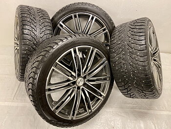 Kompletta Vinterhjul DUBB | 21" Monaco GP2 Porsche Macan S | 2 st 5x112 9.5x21 ET20 66.6 med 265/40 R21 105T XL Nokian Hakkapeliitta 9 SUV | V14-2018 |8|8 mm + 2 st 5x112 10.5x21 ET15 66.6 med 295/35 R21 107T XL Nokian Hakkapeliitta 9 SUV | V14-2018 |8|8 mm