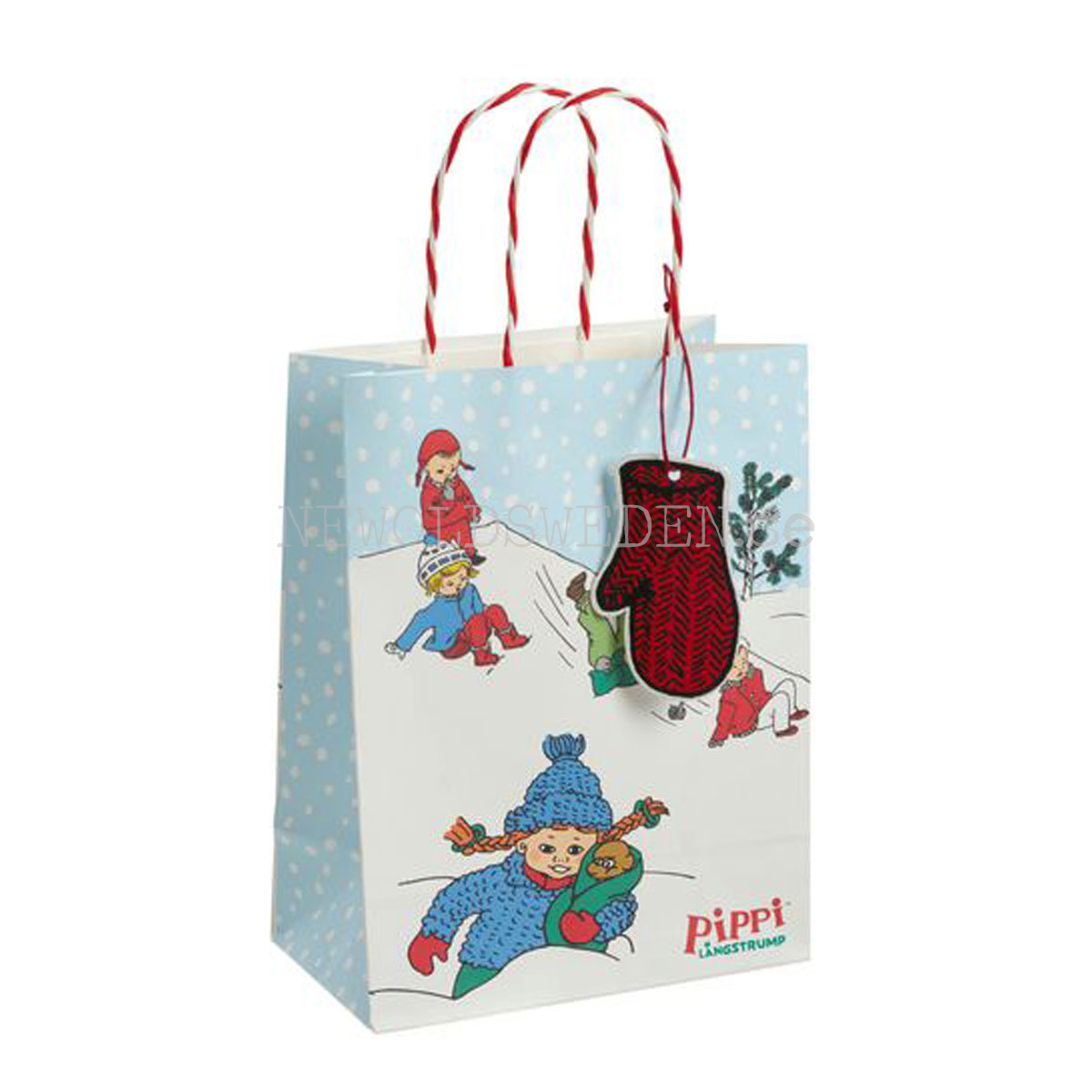 Pippi Långstrump Jul Påse Mellan 17.5  x 23 cm - FSC